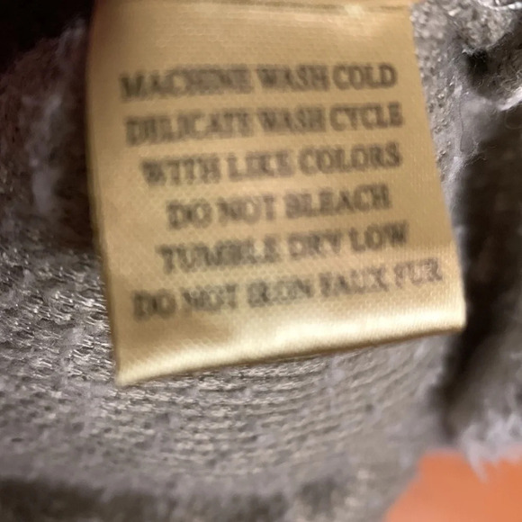 True Grit American Outdoor Co. 1/4 Zip Sherpa Pullover Light Gray Medium - Picture 10 of 10